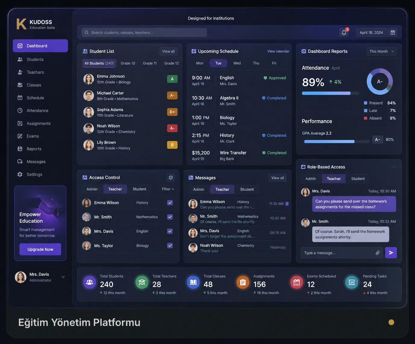 Education Management Platform